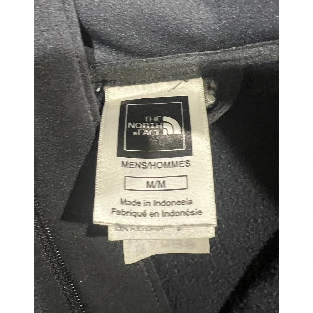 The North Face Fleece Sweatshirt Mens Medium Gray 1/4 Zip Pullover Hiking Casual
